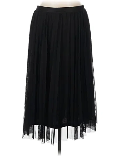 Pre-owned Bershka Formal Skirt In Black