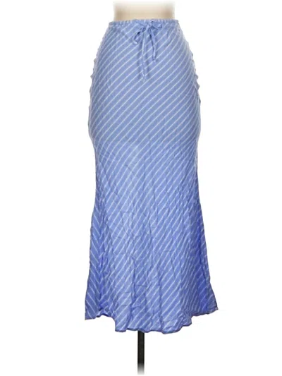 Pre-owned Bershka Formal Skirt In Blue