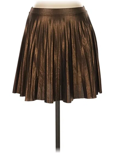 Pre-owned Bershka Formal Skirt In Brown