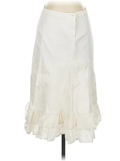 Pre-owned Bershka Formal Skirt In White