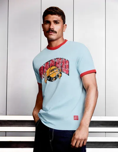 Bershka Ft. Umru Print T-shirt In Multi