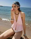 Bershka Halter Top In Pink