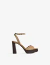 Bershka High-heel Platform Sandals In Brown