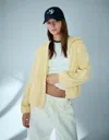 Bershka Hooded Technical Jacket In Yellow