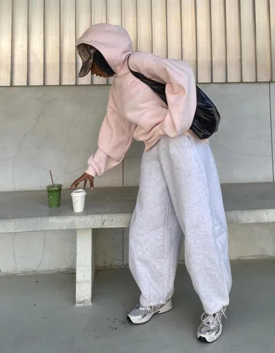 Bershka Hoodie With Print In Pink