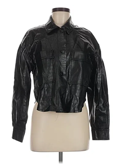 Pre-owned Bershka Jacket In Black