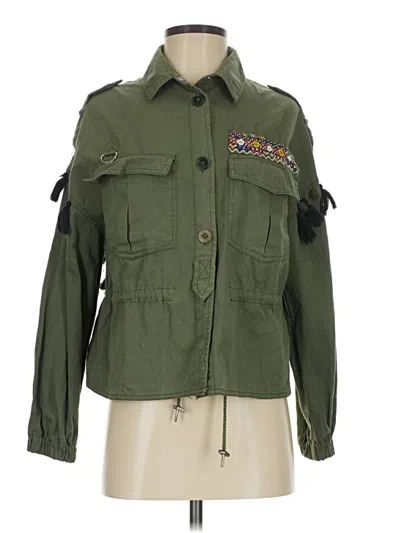 Pre-owned Bershka Jacket In Green