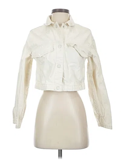 Pre-owned Bershka Jacket In Ivory