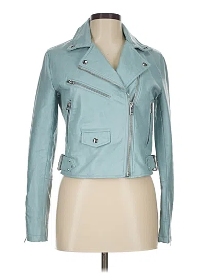 Pre-owned Bershka Jacket In Teal