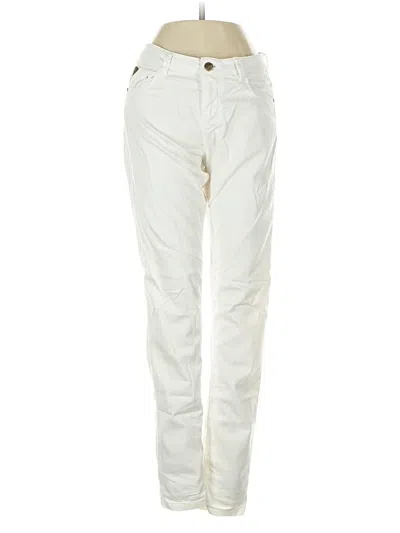Pre-owned Bershka Jeans In Ivory