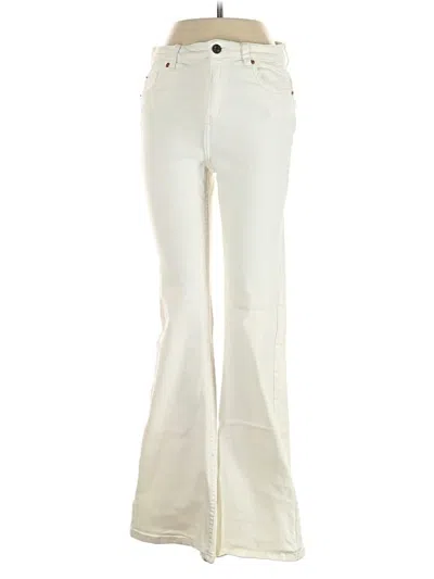 Pre-owned Bershka Jeans In Ivory