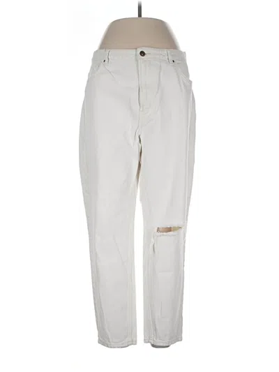 Pre-owned Bershka Jeans In Ivory