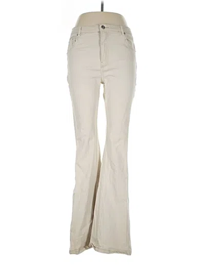 Pre-owned Bershka Jeans In Ivory