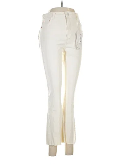 Pre-owned Bershka Jeans In Ivory