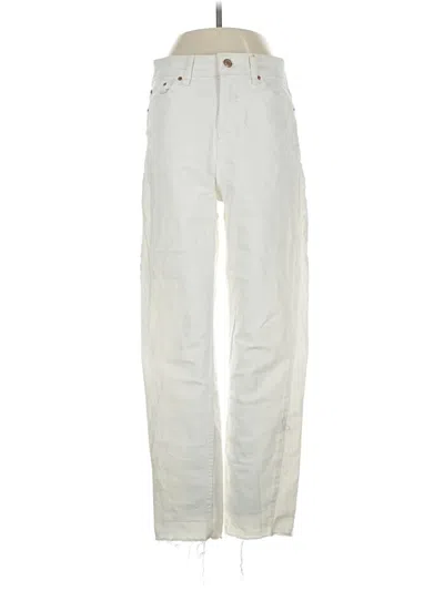 Pre-owned Bershka Jeans In Ivory