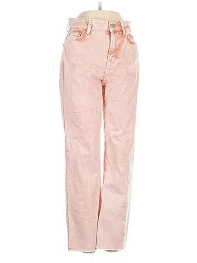 Pre-owned Bershka Jeans In Pink