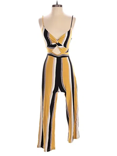 Pre-owned Bershka Jumpsuit In Yellow
