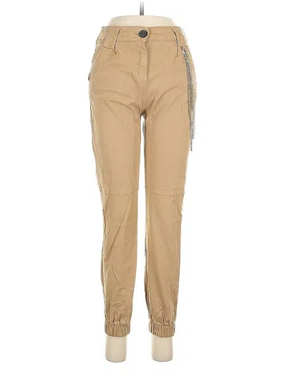 Pre-owned Bershka Khaki Pant In Brown