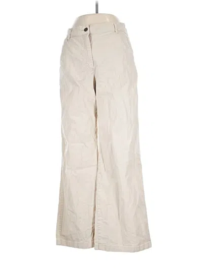 Pre-owned Bershka Khaki Pant In White