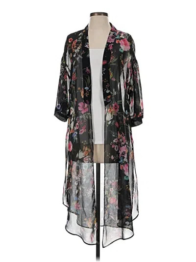 Pre-owned Bershka Kimono In Black