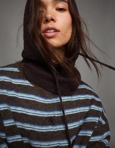 Bershka Knit Balaclava In Multi