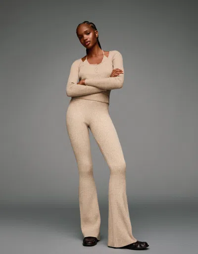 Bershka Knit Sweater With Top In White