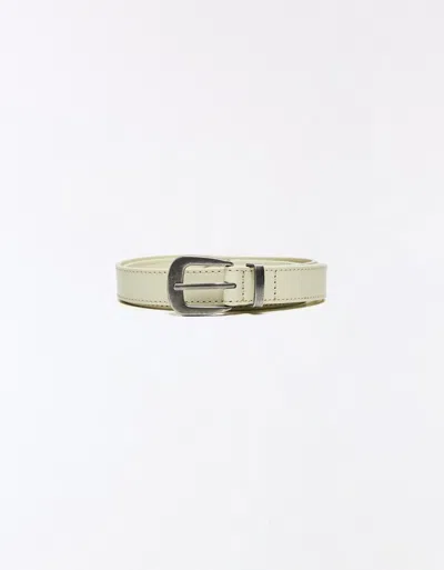 Bershka Leather Belt In Purple