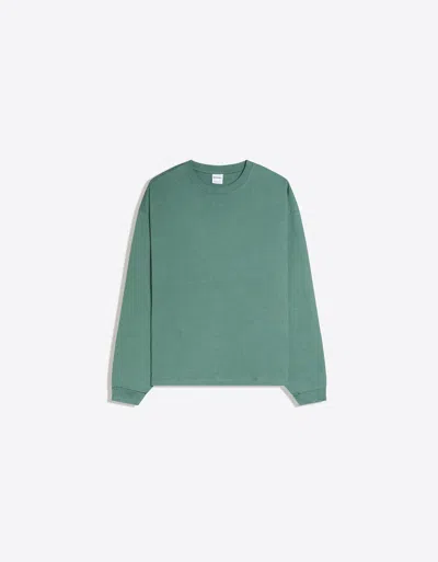Bershka Long Sleeve T-shirt In Green
