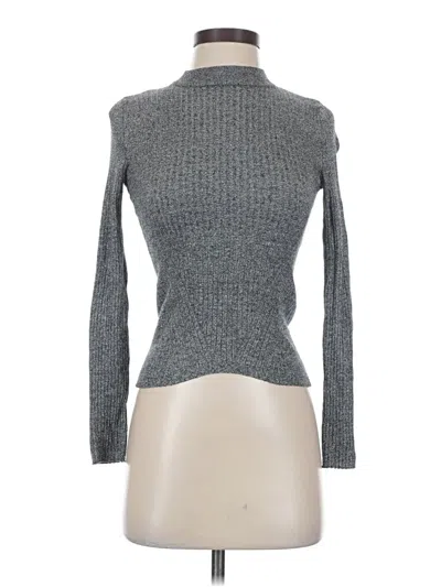 Pre-owned Bershka Long Sleeve Turtleneck In Gray