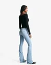 Bershka Straight-leg Cigarette Jeans In Blue