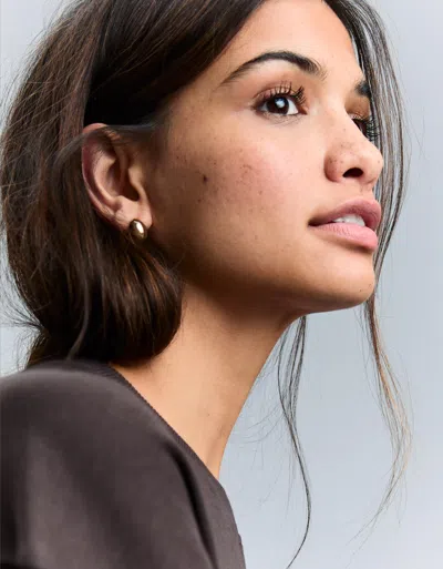 Bershka Mismatched Earrings Pack In Black
