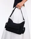 Bershka Multi-pocket Bag In Black