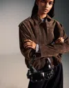 Bershka Multi-pocket Shoulder Bag In Brown