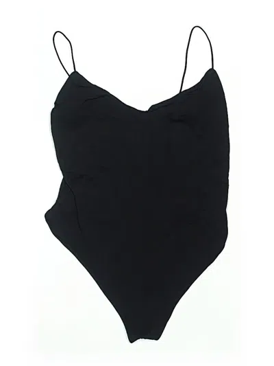 Pre-owned Bershka One Piece Swimsuit In Black
