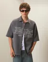 Bershka Oversize Check Shirt In Multi