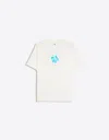Bershka Oversize H2o Print T-shirt In White