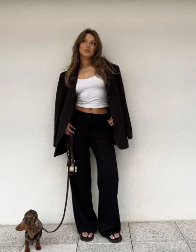 Bershka Oversized Blazer In Black