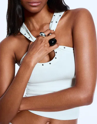 Bershka Pack Of 2 Rings In Black