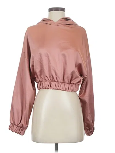 Pre-owned Bershka Pullover Hoodie In Pink
