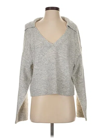 Pre-owned Bershka Pullover Sweater In Gray