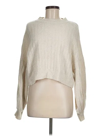 Pre-owned Bershka Pullover Sweater In Ivory