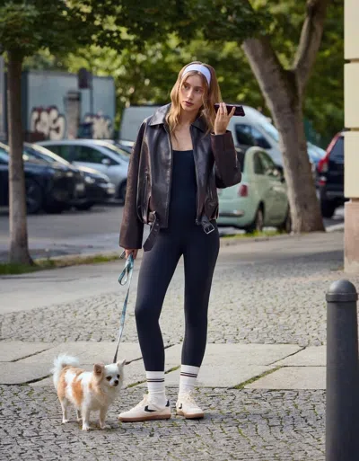 Bershka Quick Dry & Breathable Jumpsuit In Blue