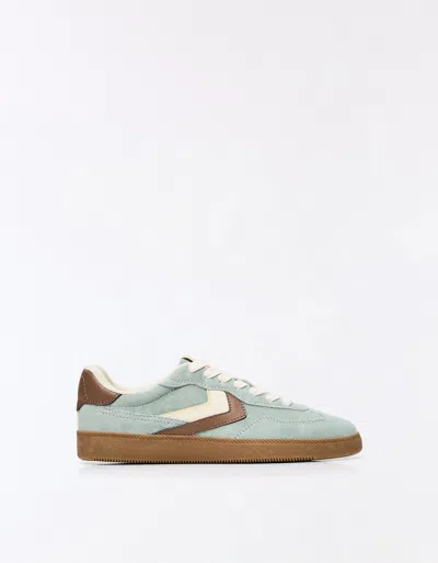 Bershka Retro Sneakers In Blue