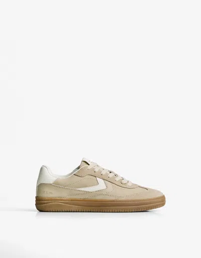 Bershka Retro Sneakers In Brown