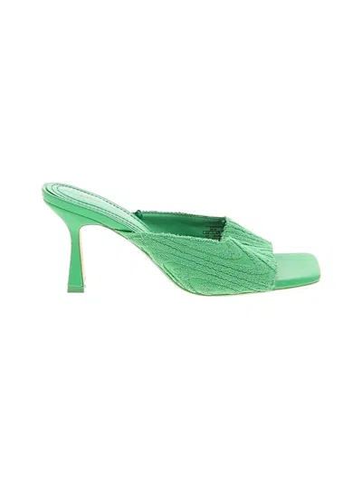 Pre-owned Bershka Sandals In Green