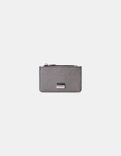 Bershka Shiny Card Holder In Black