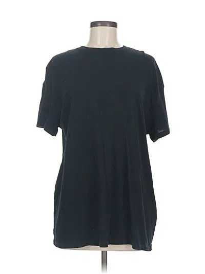 Pre-owned Bershka Short Sleeve T-shirt In Black