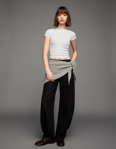 Bershka Short Sleeve T-shirt With A Scoop Neck In White