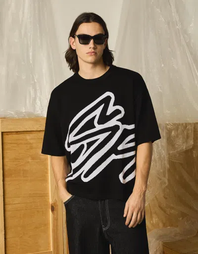 Bershka Short Sleeve T-shirt In Black