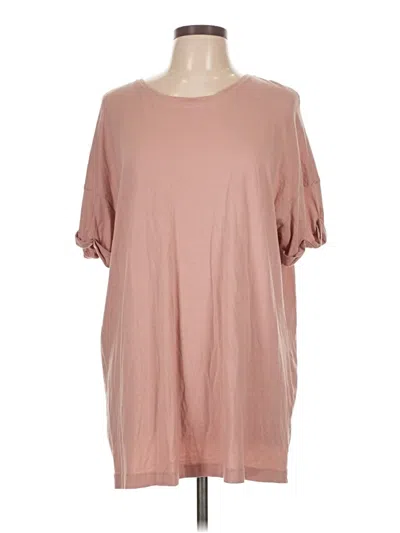 Pre-owned Bershka Short Sleeve T-shirt In Pink